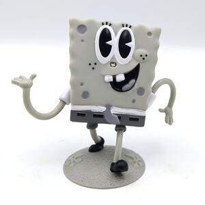 Spongebob Squarepants Culturepants Old Timey 5" Figure w Stand Gray Black White